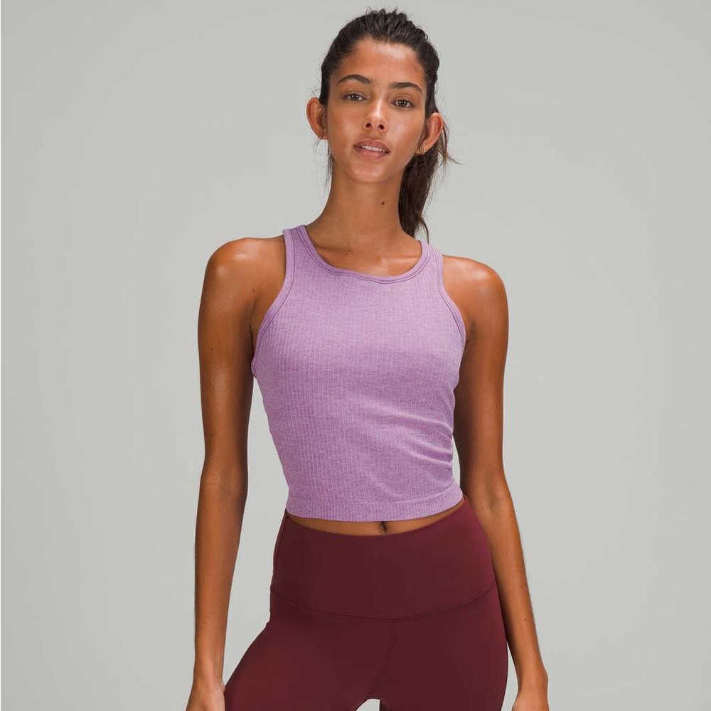 Lululemon Ebb To Street Racerback Crop Tank Top